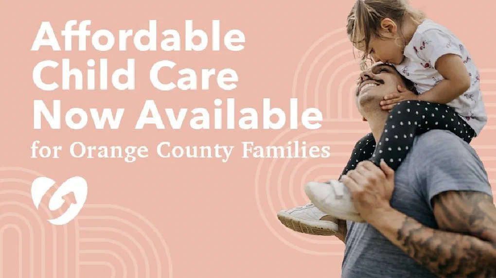 An Orange County family checking eligibility for child care assistance