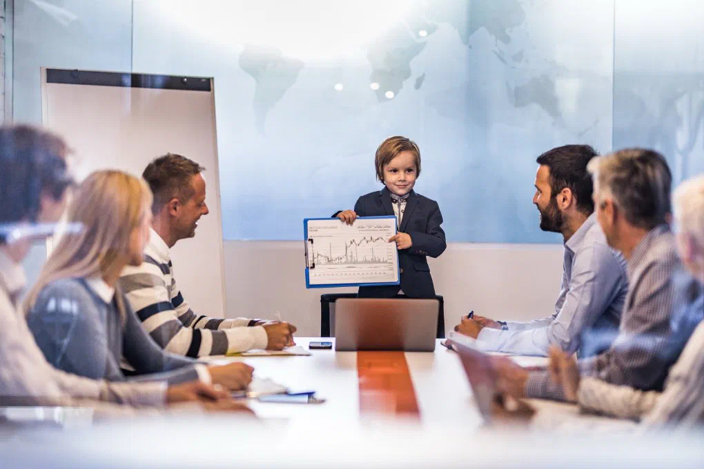 An HR team planning essential child care benefits for employees