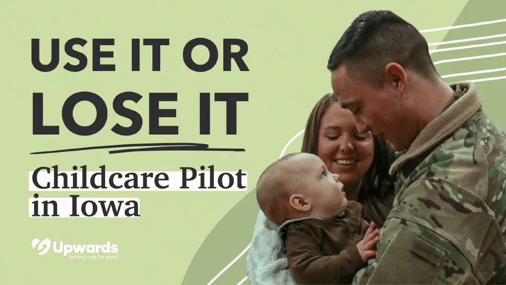 An Army Reserve family in Iowa using the drill-weekend childcare pilot